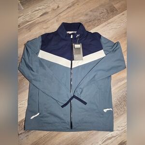 Men's KJUS Dexter II Waterproof Rain Jacket 2.5L Steel Blue Size 50 M